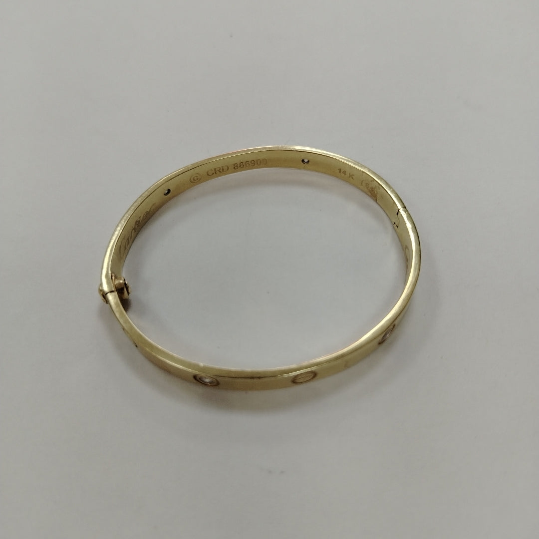 PULSERA RIGIDA ORO 14 K 24.5 GRMS (SEMINUEVO)
