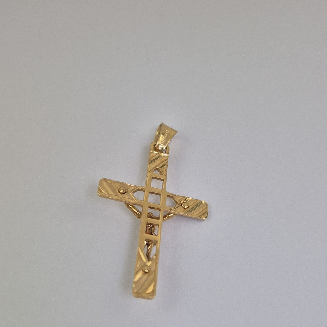 CRUCIFIJO ORO 14 K 3,00 GRMS (SEMINUEVO)