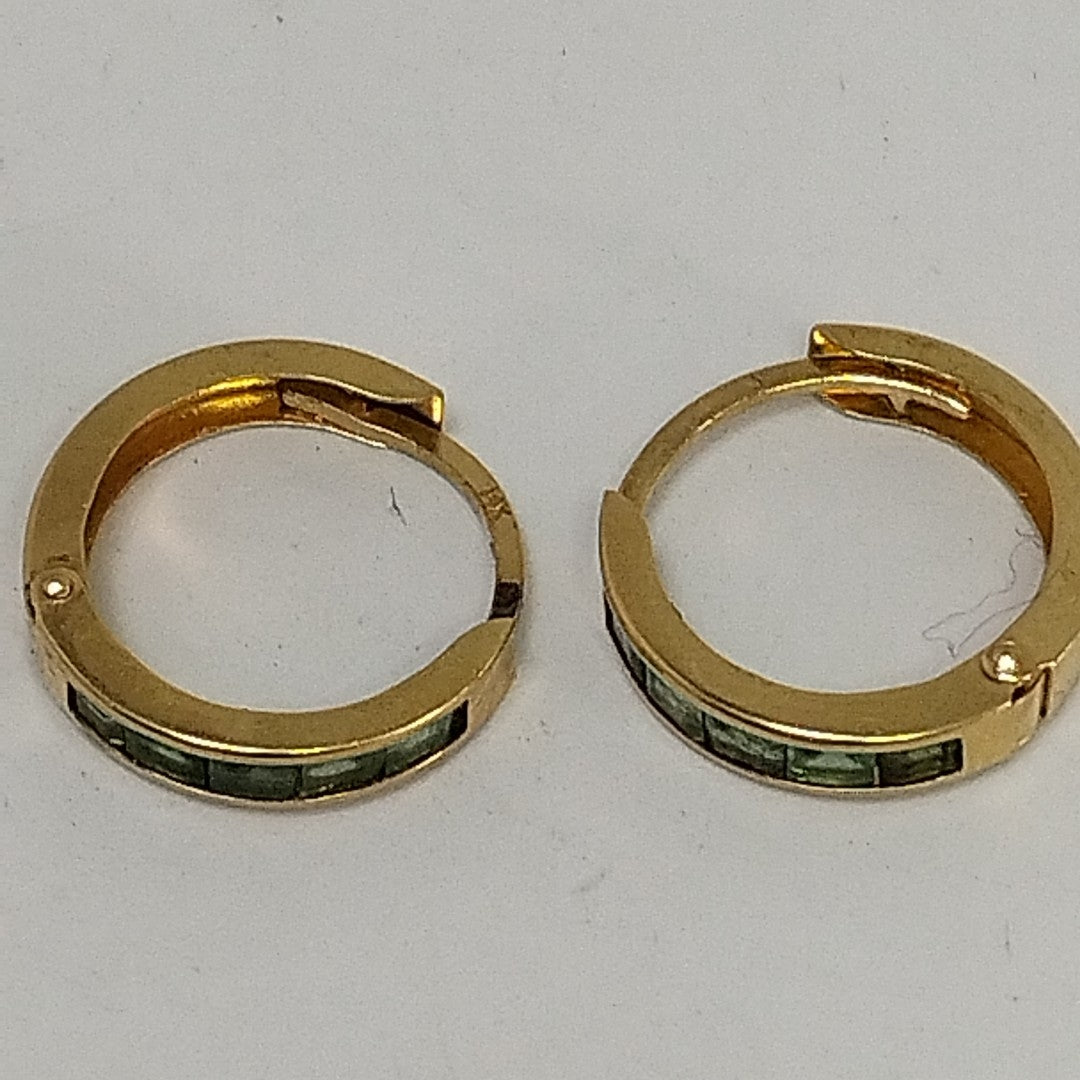 ARRACADAS PAR ORO 14 K 1.3 GRMS (SEMINUEVO)
