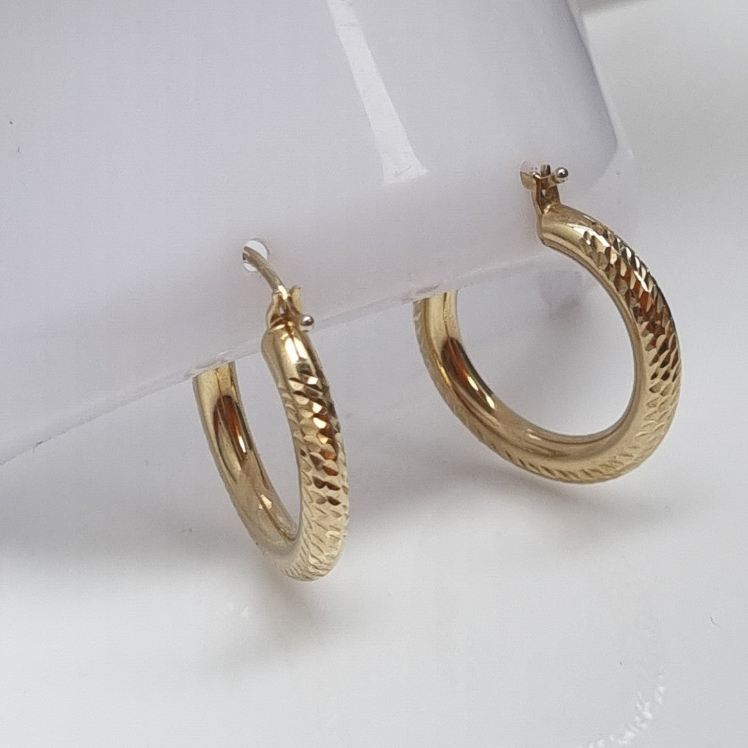 ARRACADAS PAR ORO 14 K 1.8 GRMS (SEMINUEVO)
