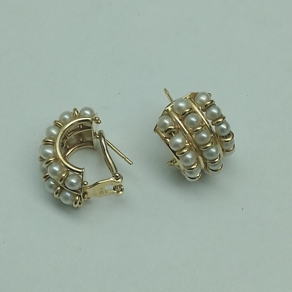 ARETES PAR ORO 14 K 8,90 GRMS (SEMINUEVO)