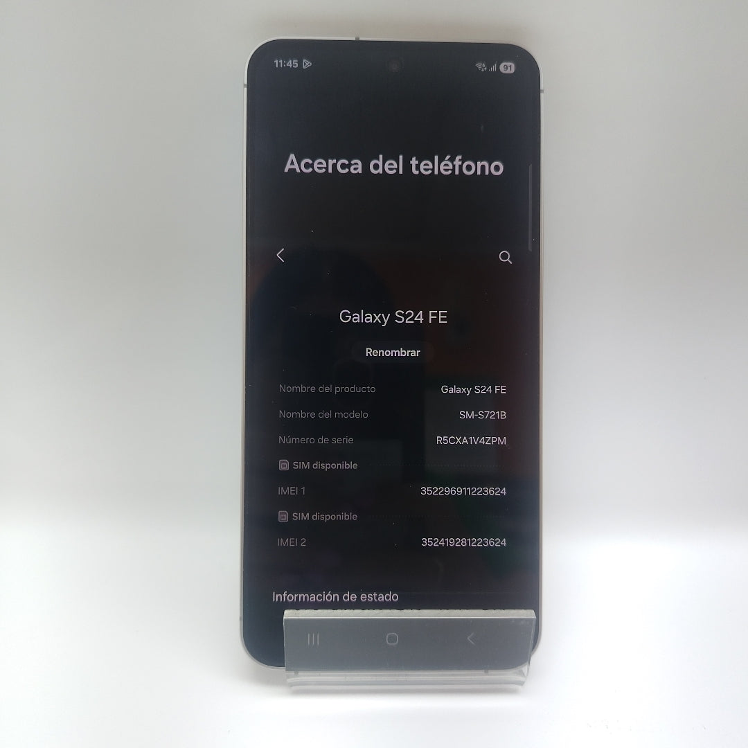 CELULAR SAMSUNG GALAXY S24 FE SM-S721B 256 GB 8 GB RAM (SEMINUEVO)