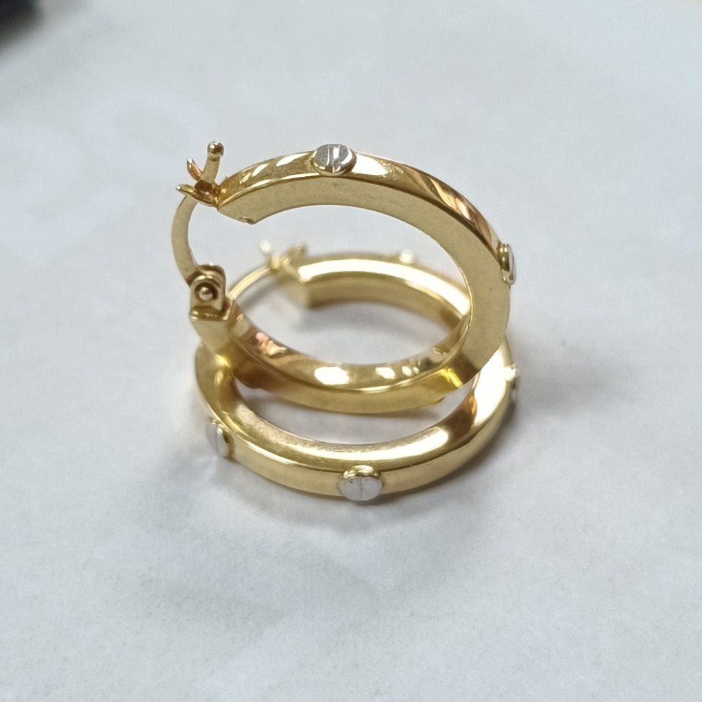 ARRACADAS PAR ORO 14 K 2.4 GRMS (SEMINUEVO)