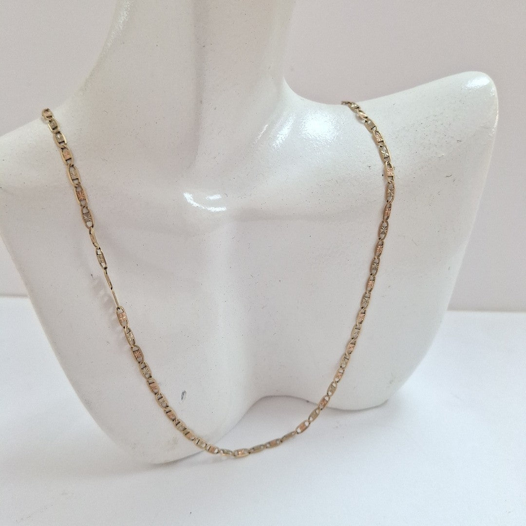 CADENA ORO COMBINADO 14 K 3,60 GRMS (SEMINUEVO)