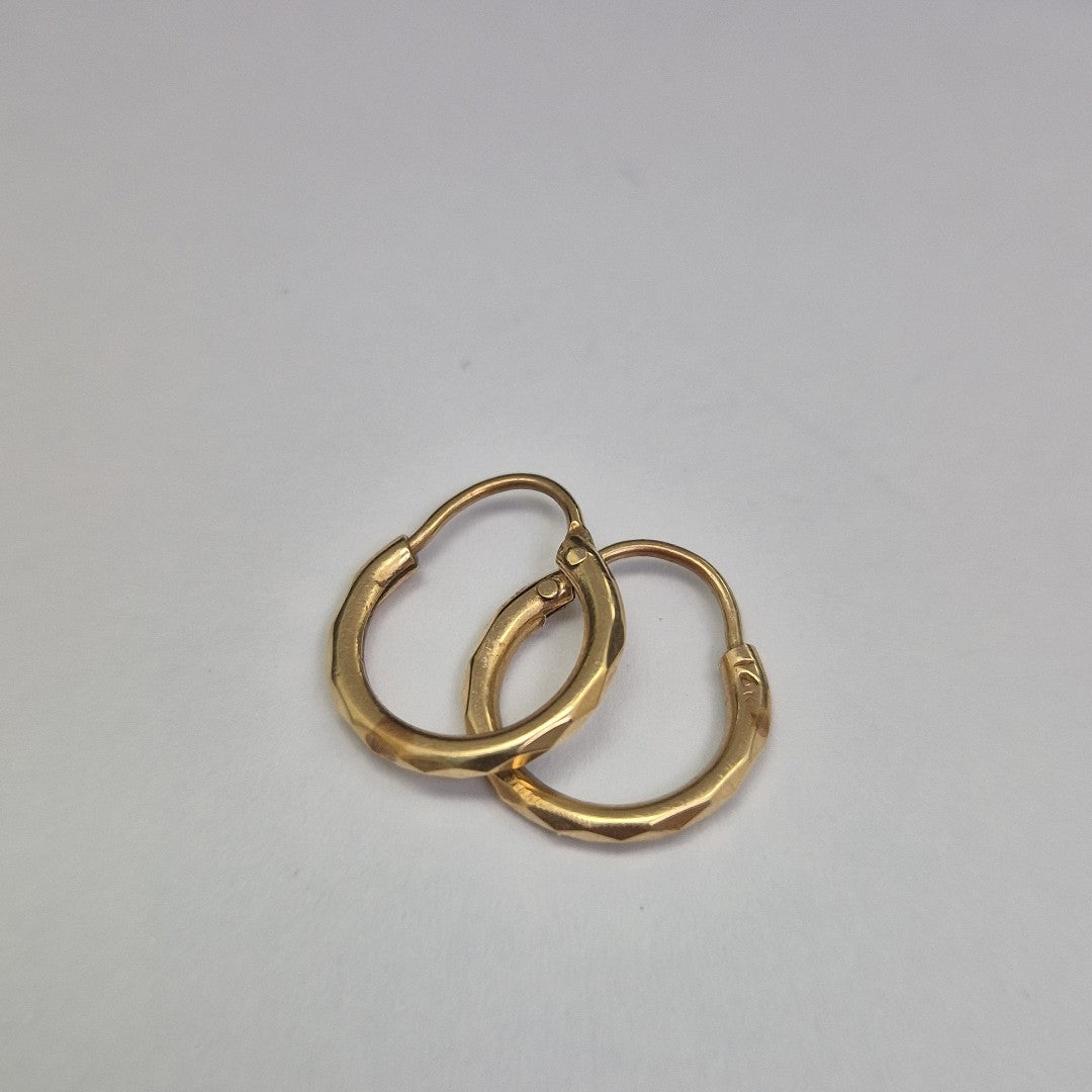 ARRACADAS PAR ORO 14 K 0.9 GRMS (SEMINUEVO)