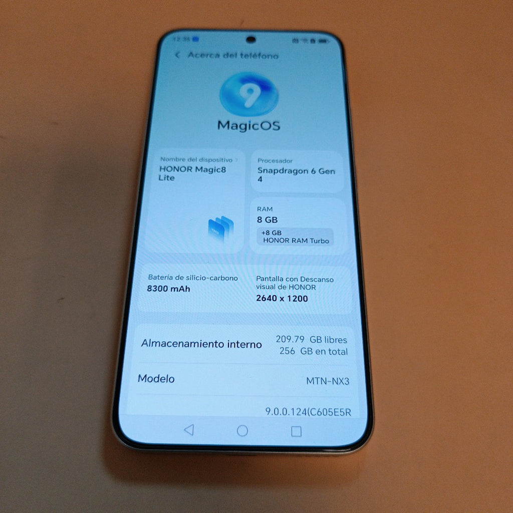 CELULAR HONOR MAGIC 8 LITE MTN-NX3 (2025) 256 GB 8 GB RAM (SEMINUEVO)