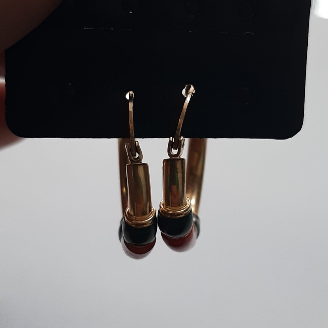 ARETES PAR ORO 14 K 3.7 GRMS (SEMINUEVO)