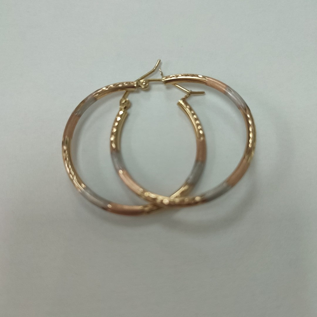 ARRACADAS PAR ORO,ORO COMBINADO 14 K 1,70 GRMS (SEMINUEVO)