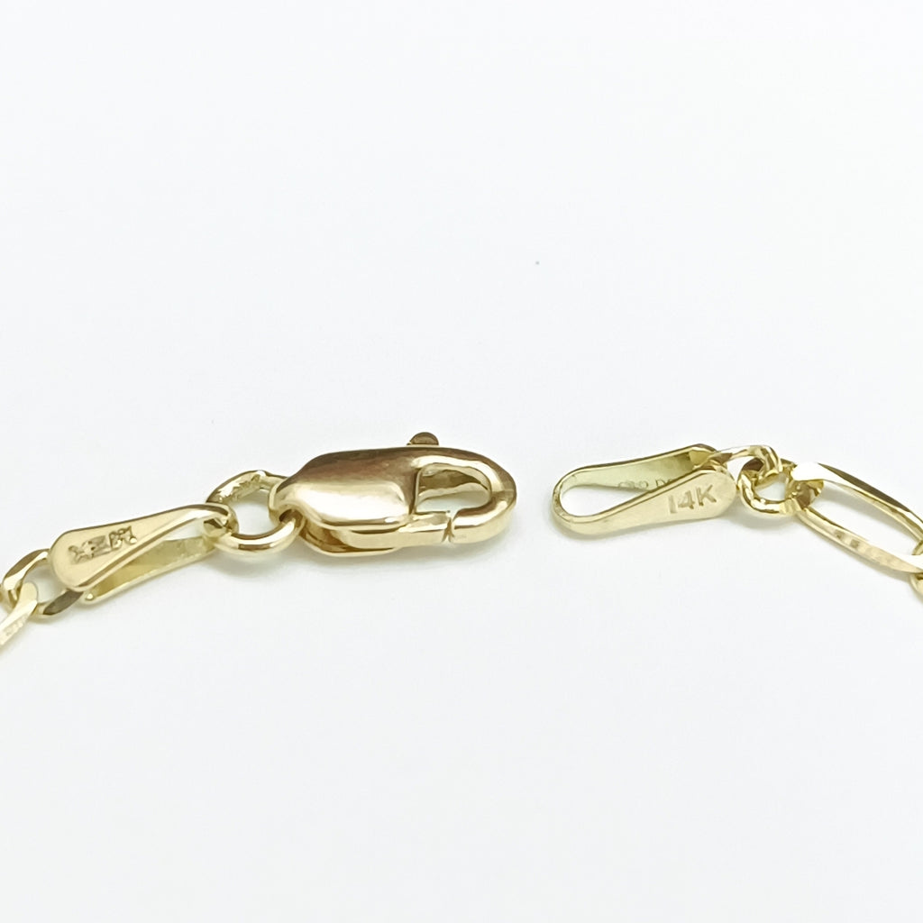 PULSERAS 3X1 ORO 14K 18 CM 1.8 GR (NUEVO)