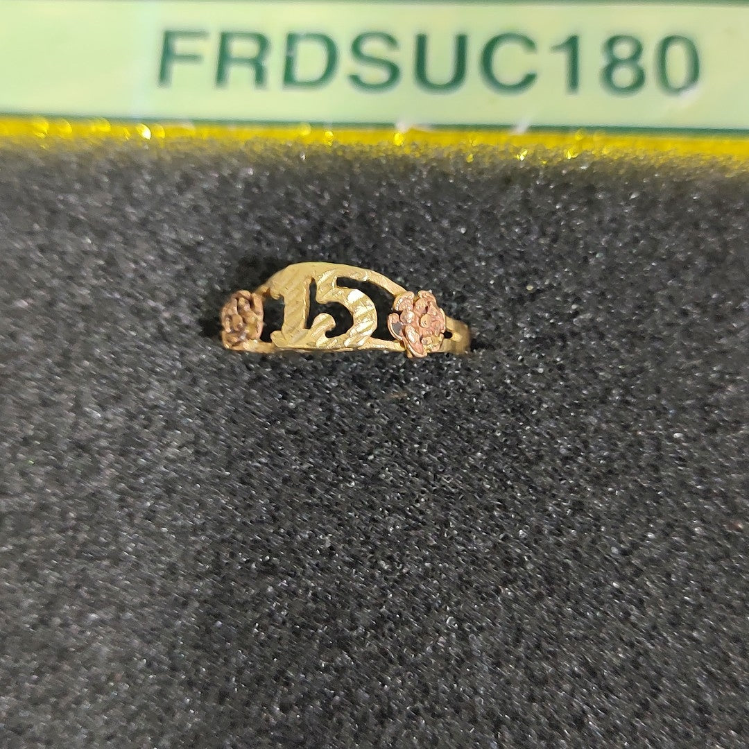 ANILLITO ORO COMBINADO 14 K 1.6 GRMS (SEMINUEVO)