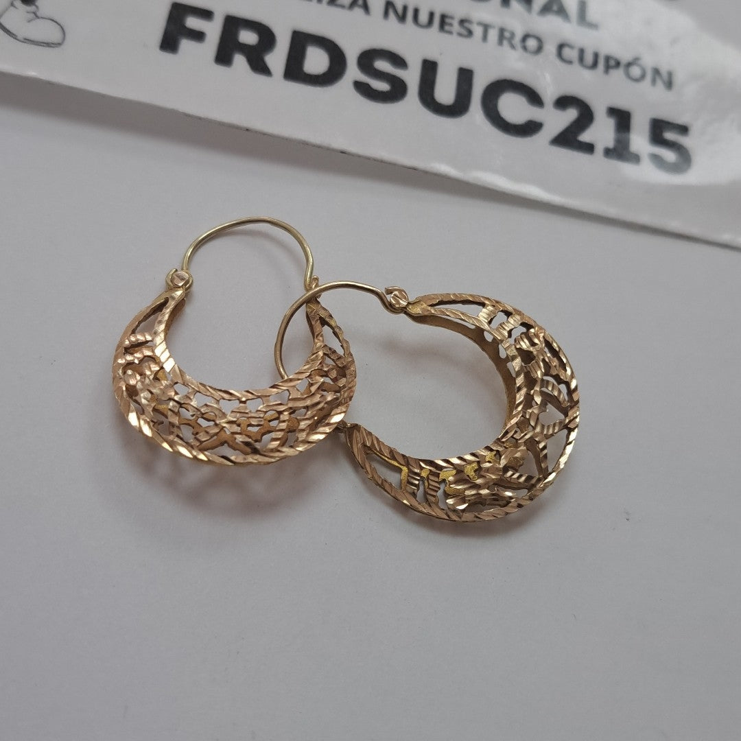 ARRACADAS PAR ORO 8 K 3.7 GRMS (SEMINUEVO)
