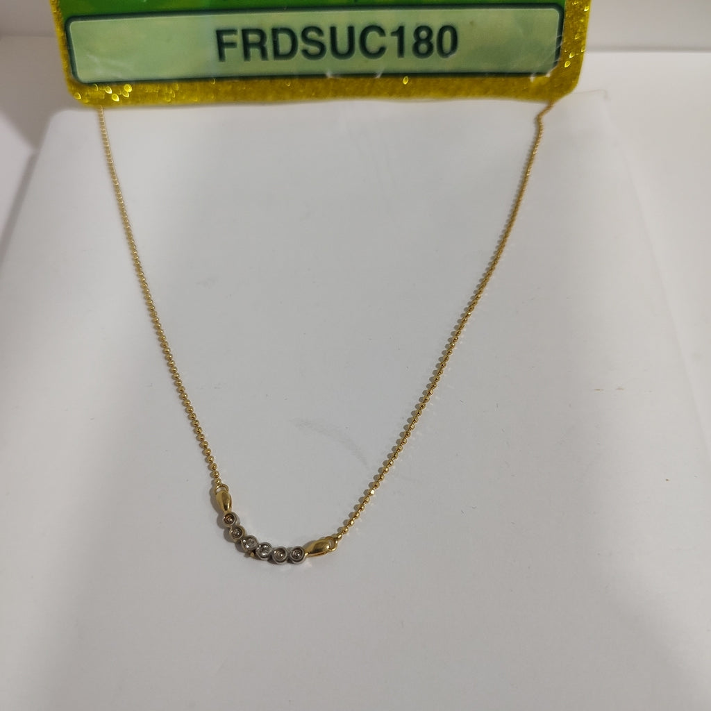 COLLAR ORO COMBINADO 14 K 3.4 GRMS (SEMINUEVO)