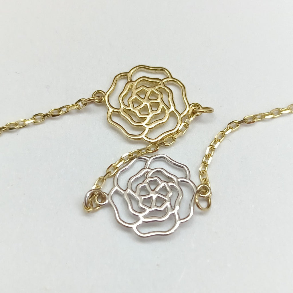 PULSERAS TEJIDO ESPECIAL C/DIJE ORO 10K 18 CM 1.4 GR (NUEVO)