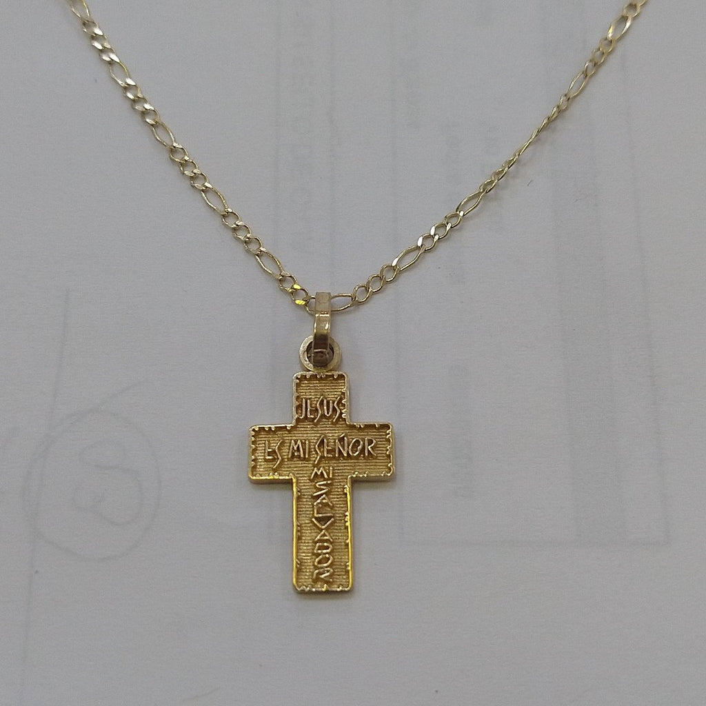 CADENA, CRUZ ORO 10 K 3.8 GRMS (SEMINUEVO)