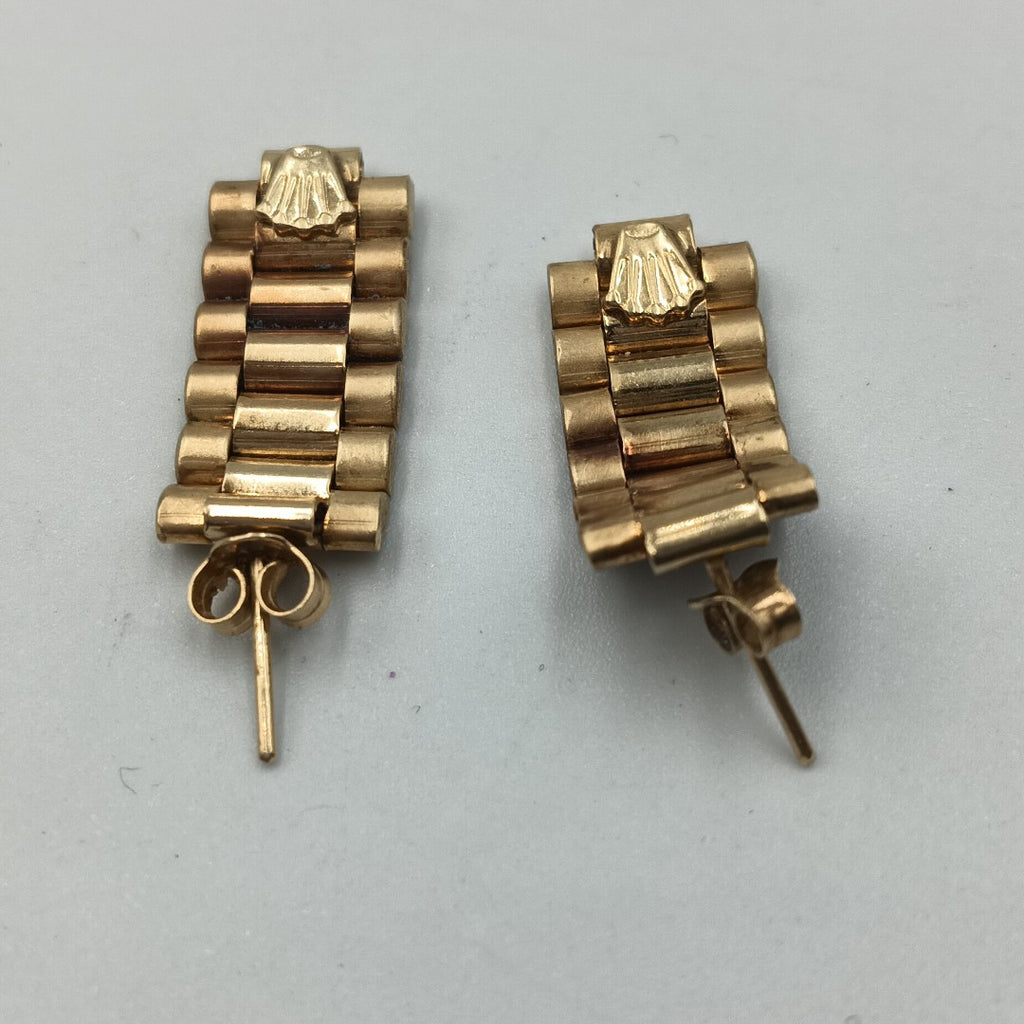 AHOGADOR, ARETES PAR ORO 10 K 8.7 GRMS (SEMINUEVO)