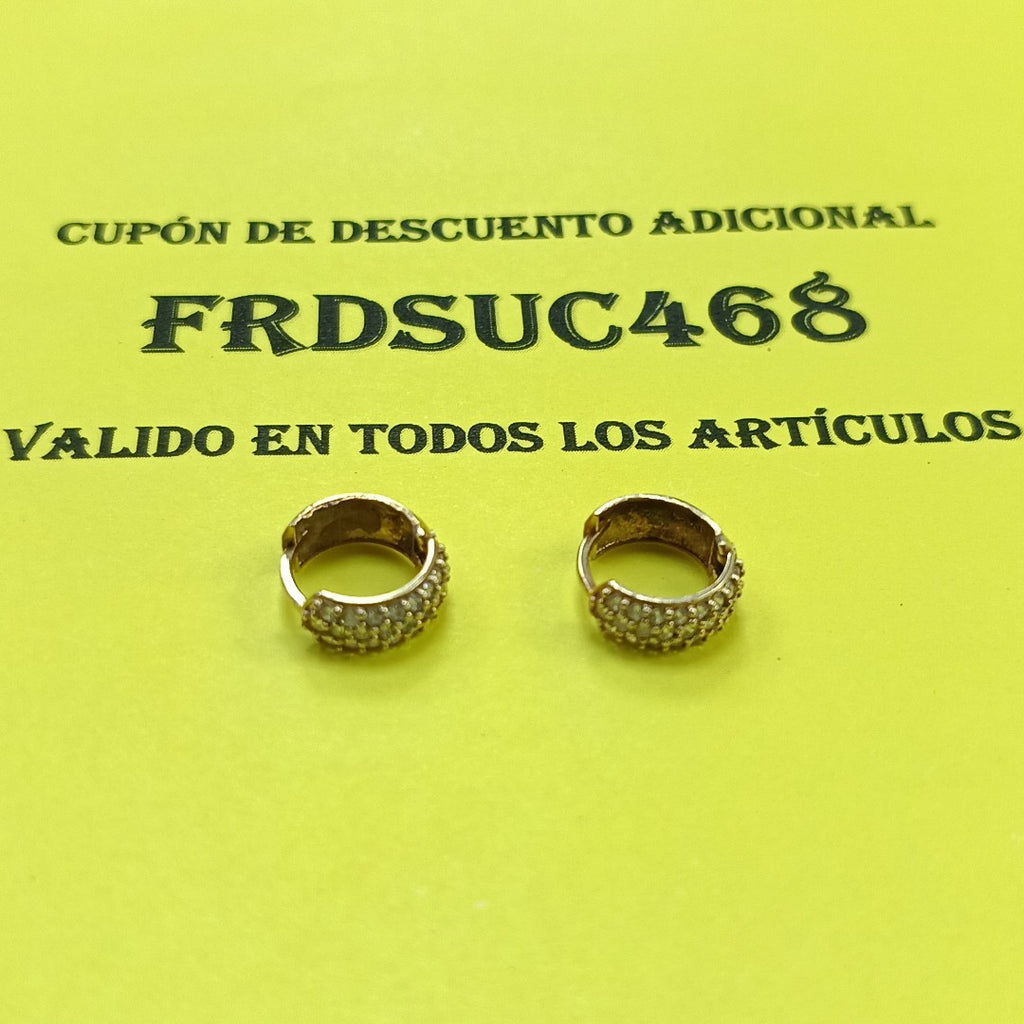 ARRACADAS PAR ORO 10 K 2.3 GRMS (SEMINUEVO)