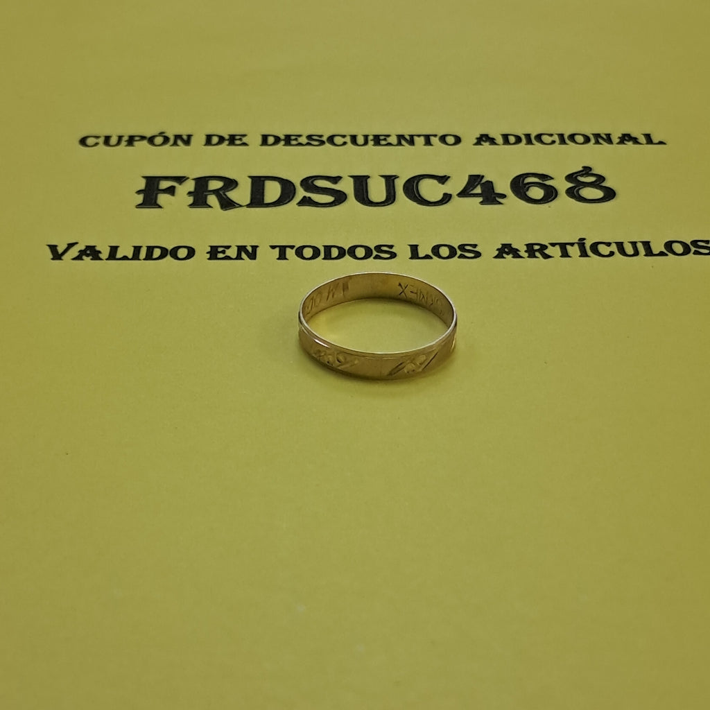 ARGOLLA ORO 10 K 0.9 GRMS (SEMINUEVO)