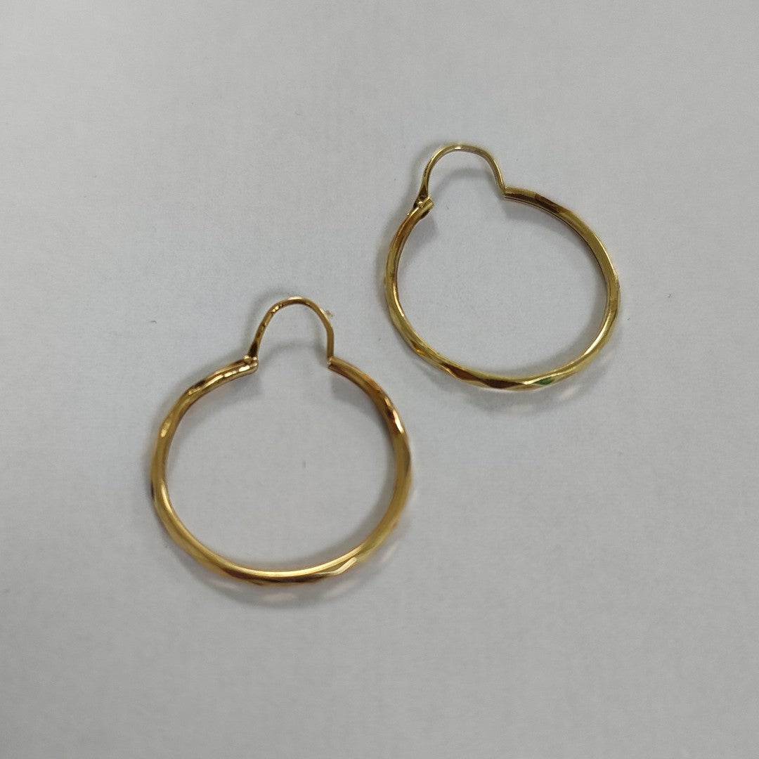 ARRACADAS PAR ORO 14 K 1.4 GRMS (SEMINUEVO)