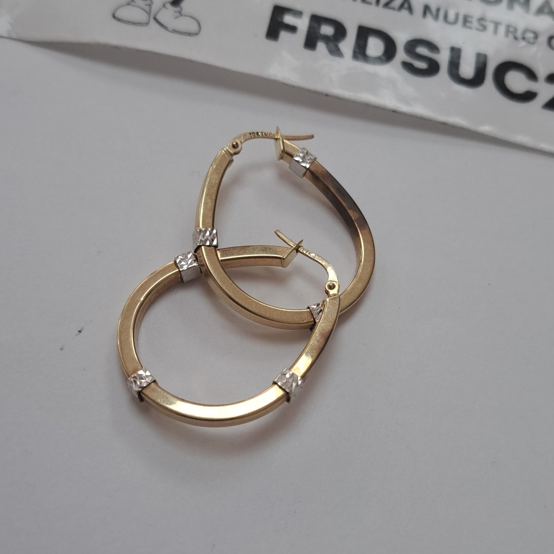 ARRACADAS PAR ORO 8 K 2.3 GRMS (SEMINUEVO)