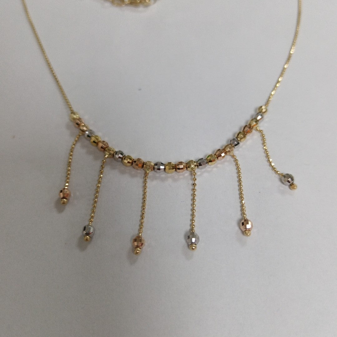 GARGANTILLA ORO COMBINADO 14 K 4,60 GRMS (SEMINUEVO)