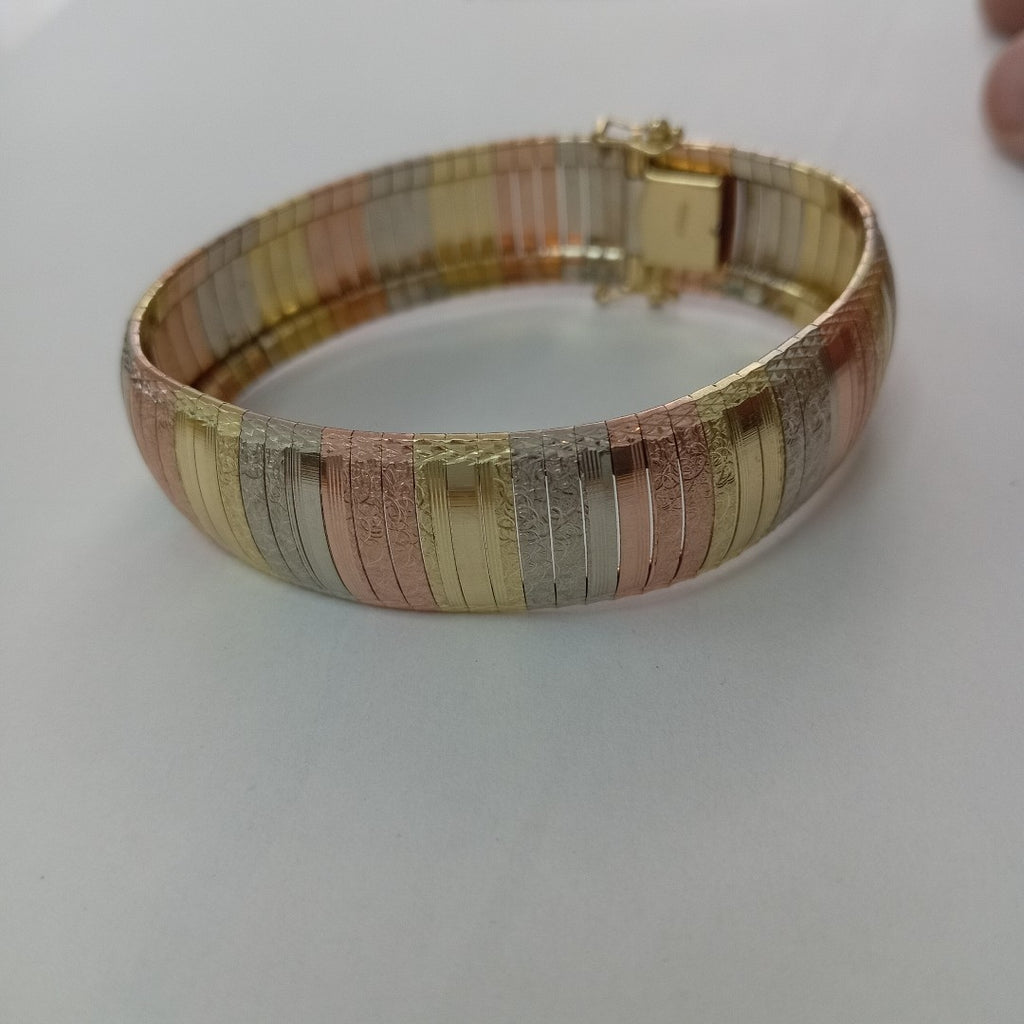 PULSERA ORO, ORO COMBINADO 14 K 28.2 GRMS (SEMINUEVO)