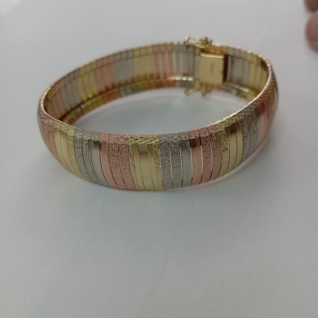 PULSERA ORO, ORO COMBINADO 14 K 28.2 GRMS (SEMINUEVO)