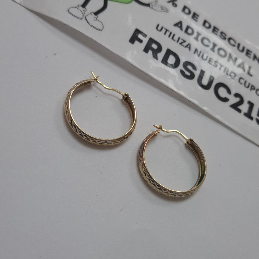ARRACADAS PAR ORO 14 K 2.3 GRMS (SEMINUEVO)