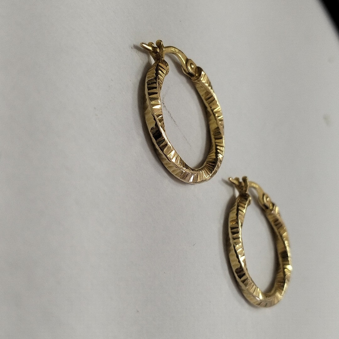 ARRACADAS PAR ORO 14 K 1.4 GRMS (SEMINUEVO)