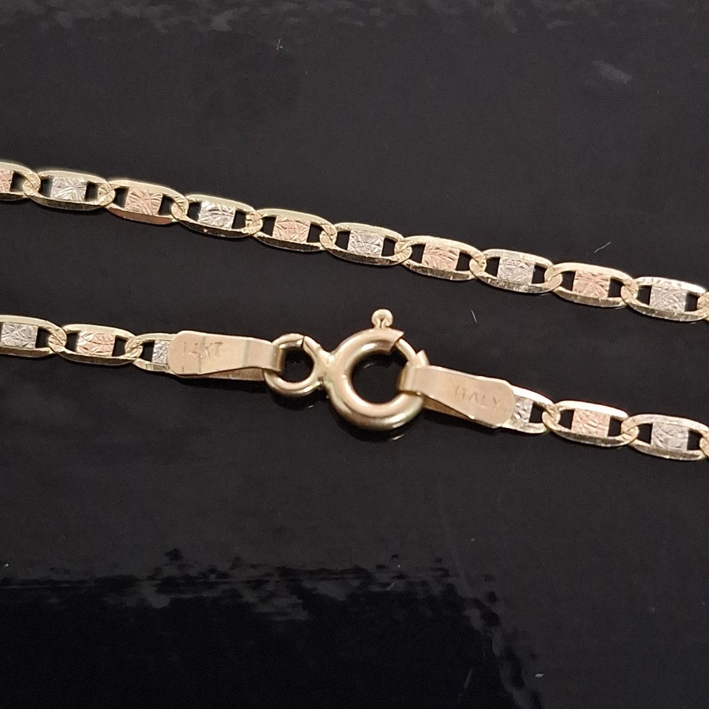 PULSERA ORO COMBINADO 14 K 1.2 GRMS (SEMINUEVO)