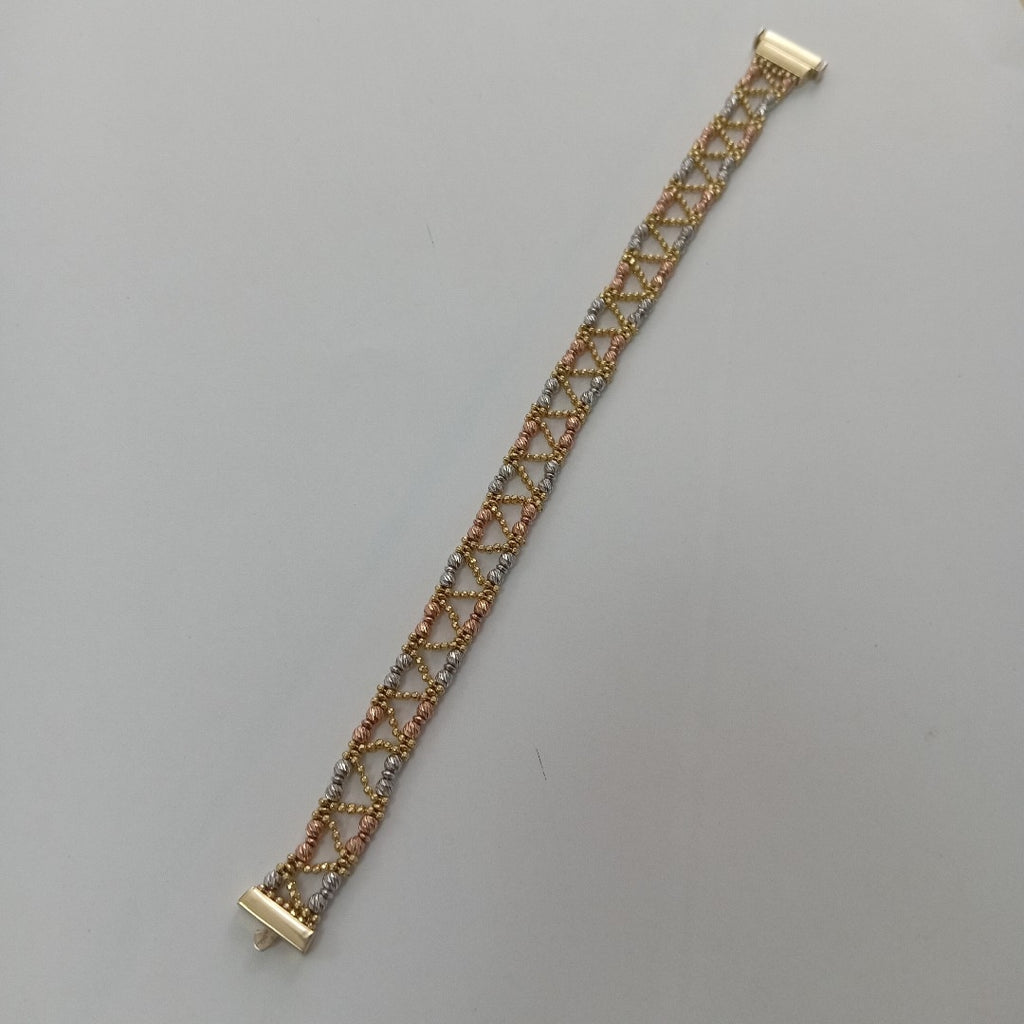 PULSERA ORO COMBINADO 14 K 12,70 GRMS (SEMINUEVO)