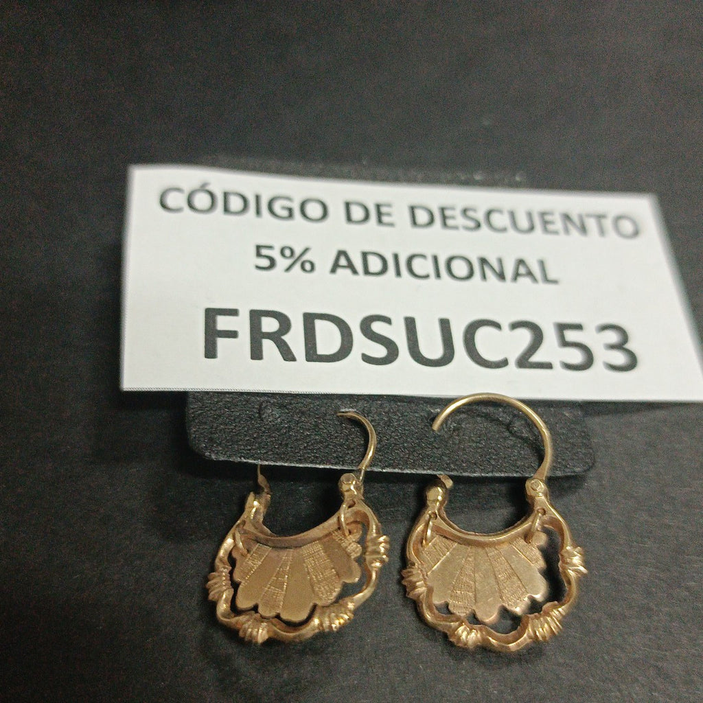 ARETES PAR ORO 8 K 2,40 GRMS (SEMINUEVO)