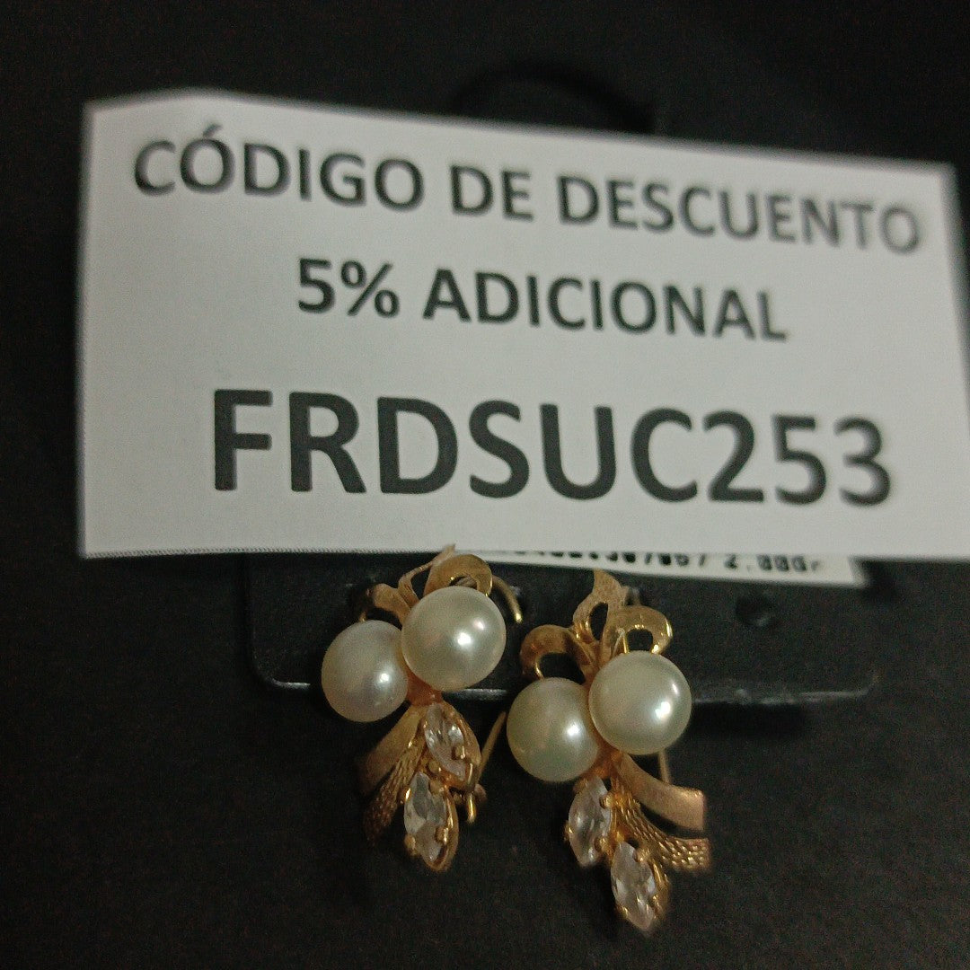 ARETES PAR ORO 10 K 2,00 GRMS (SEMINUEVO)