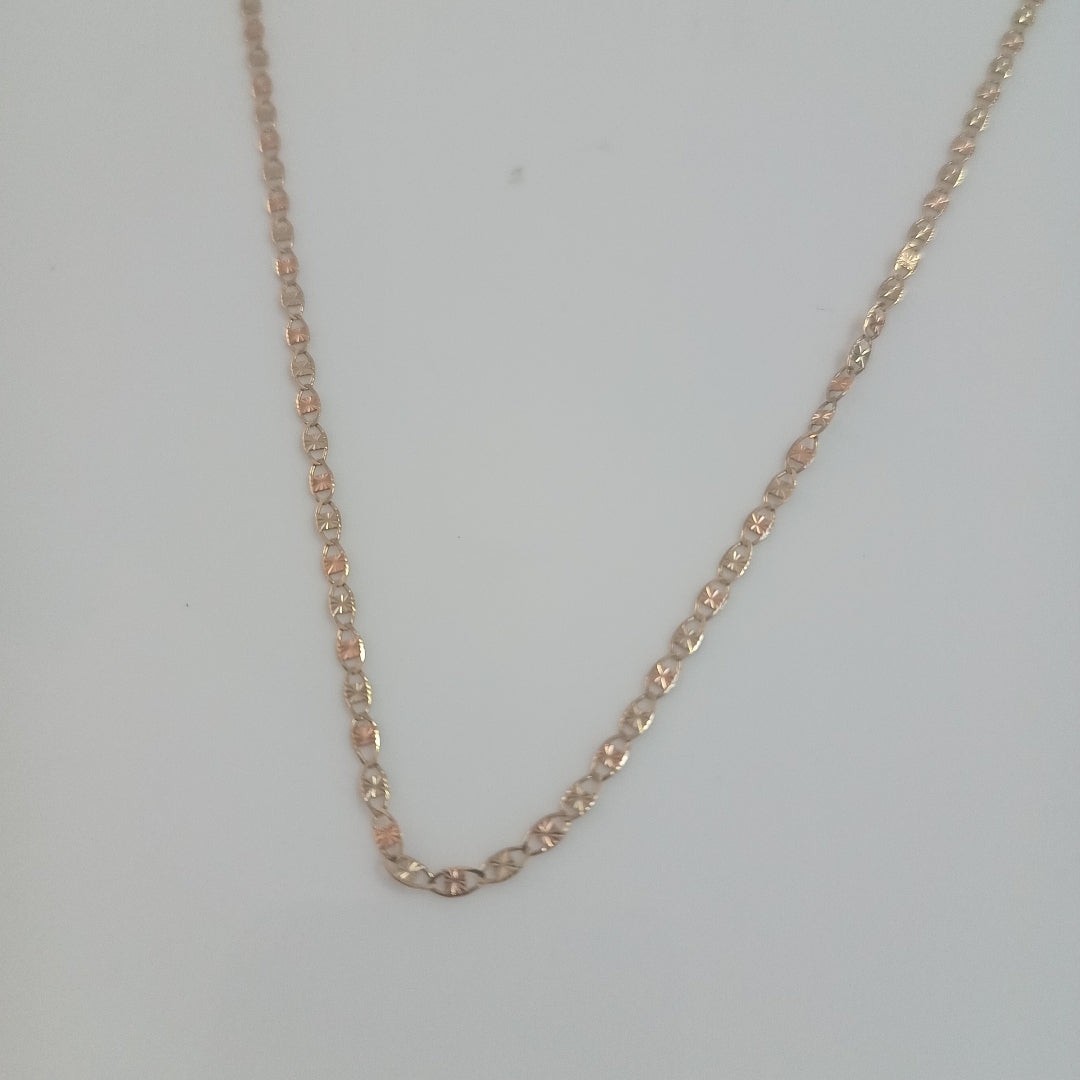 CADENA ORO, ORO COMBINADO 10 K 3.1 GRMS (SEMINUEVO)