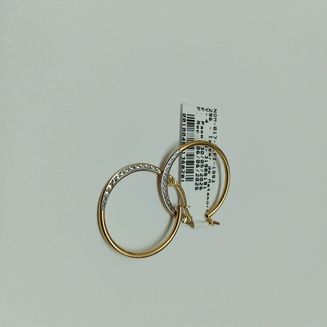 ARRACADAS PAR ORO 14 K 1,30 GRMS (SEMINUEVO)