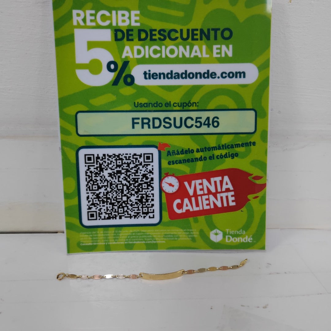 ESCLAVA ORO 14 K 1.8 GRMS (SEMINUEVO)