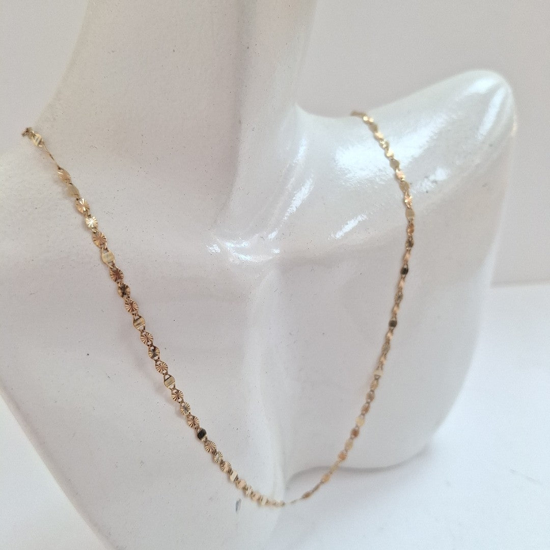 CADENA ORO COMBINADO 14 K 1.6 GRMS (SEMINUEVO)