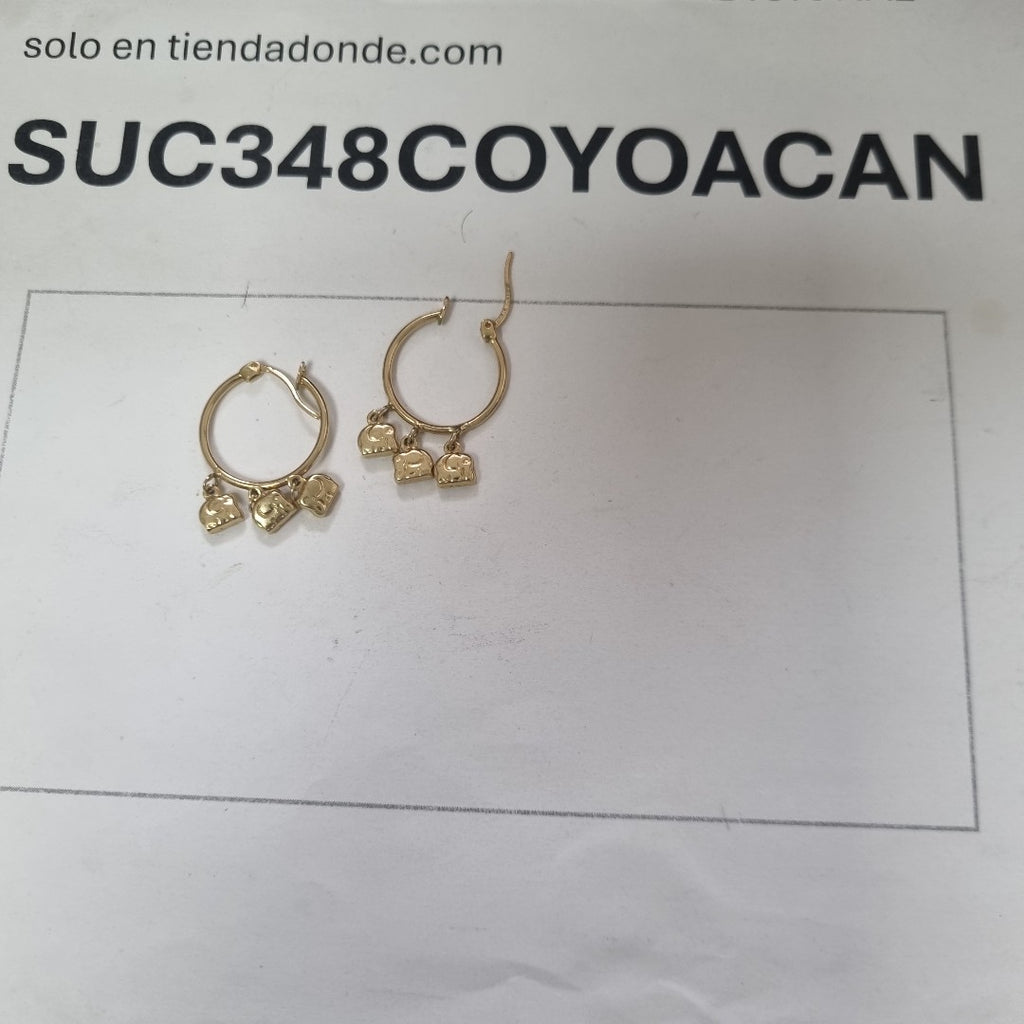 ARRACADAS PAR ORO 14 K 2.9 GRMS (SEMINUEVO)