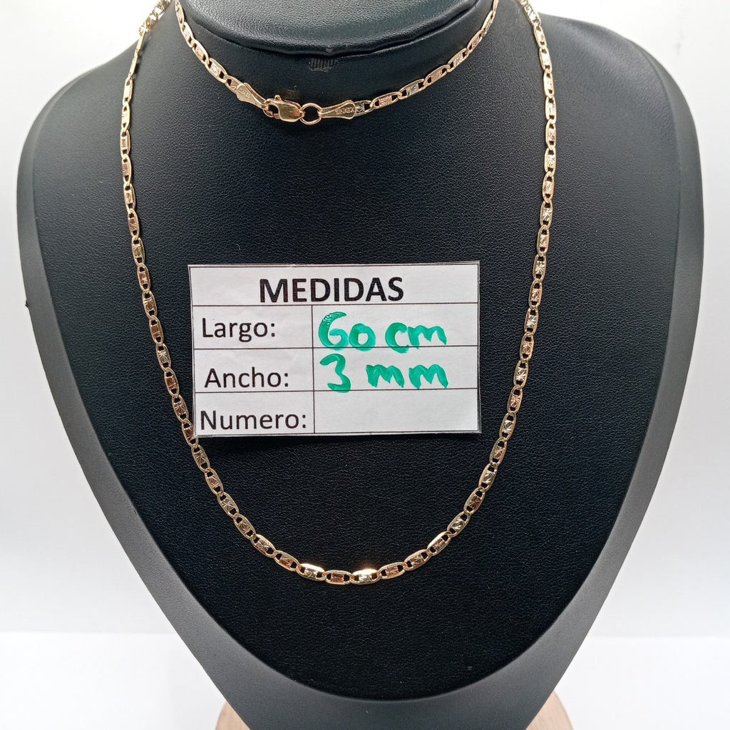 CADENA ORO COMBINADO 10 K 6.4 GRMS (SEMINUEVO)