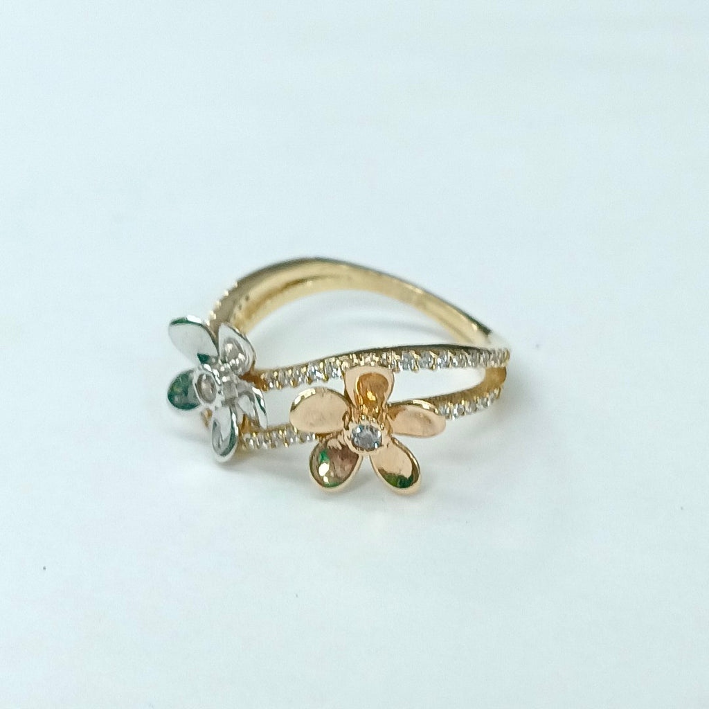 ANILLITO ORO COMBINADO 14 K 3 GRMS (SEMINUEVO)