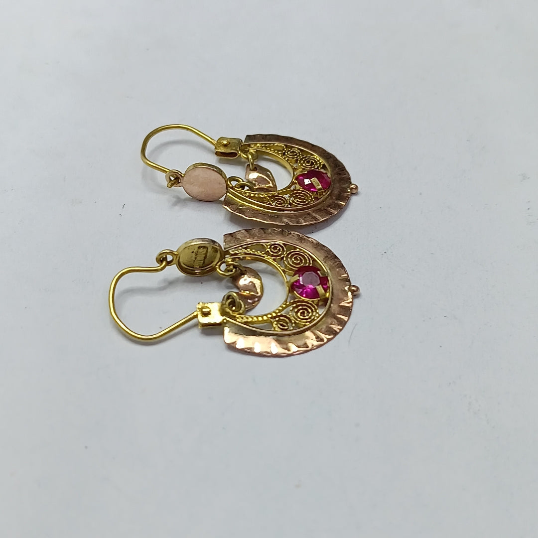 ARETES PAR ORO 8 K 2.2 GRMS (SEMINUEVO)