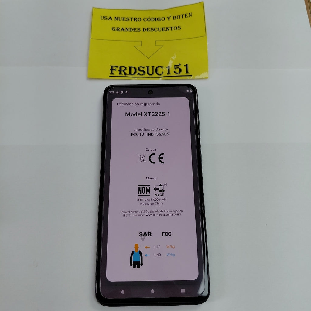 CELULAR MOTOROLA MOTO G82 XT2225-1 128 GB 6 GB RAM (SEMINUEVO)