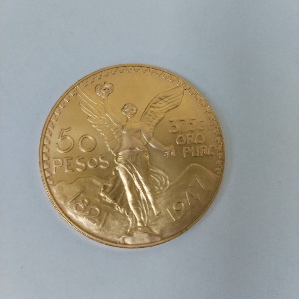 K1 41.6 GRMS 21 K IDENTIFICACIÓN MONEDA NOMINATIVA MONEDAS PESOS 50 PESOS (SEMINUEVO)