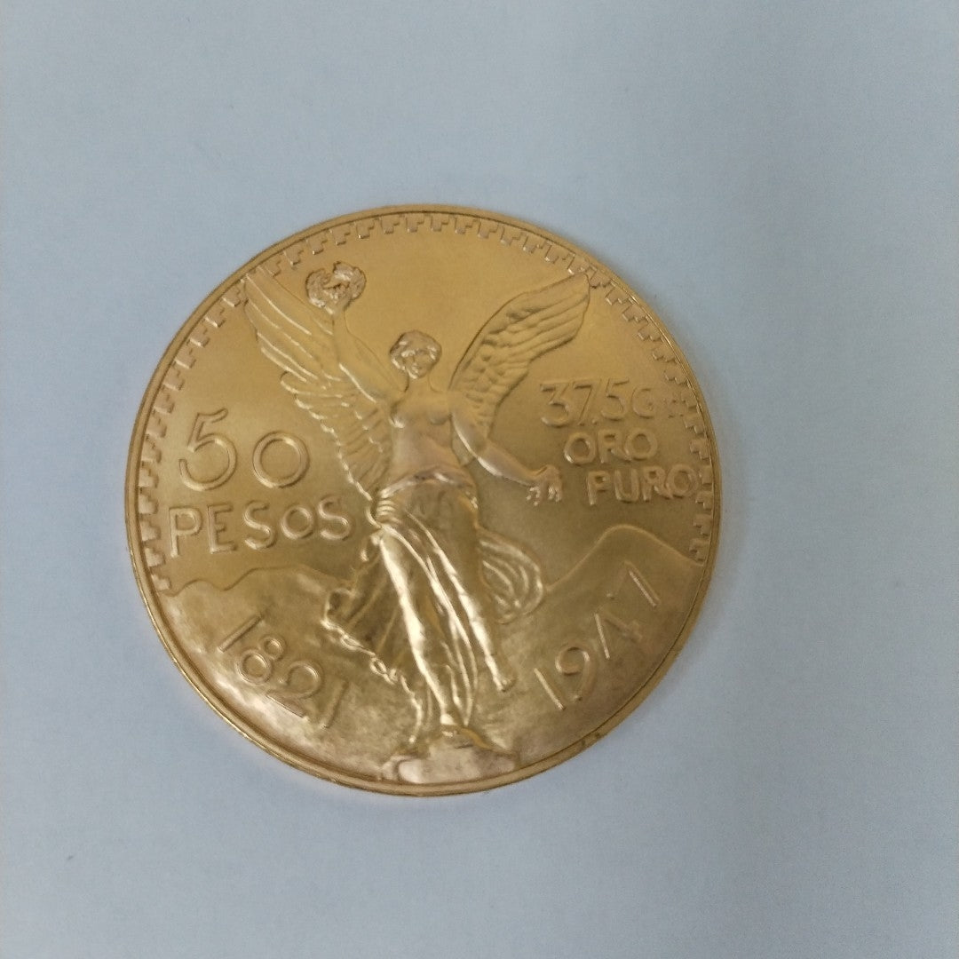 K1 41.6 GRMS 21 K IDENTIFICACIÓN MONEDA NOMINATIVA MONEDAS PESOS 50 PESOS (SEMINUEVO)