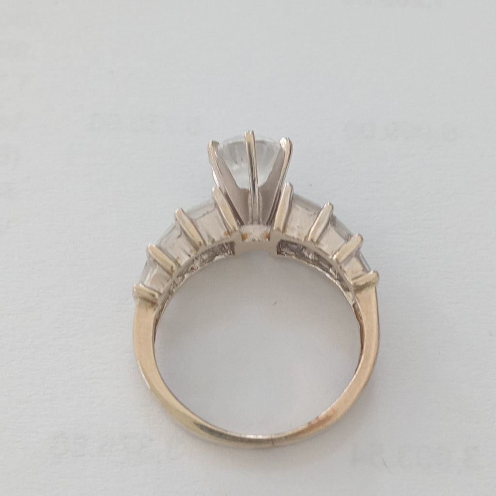ANILLO ORO BLANCO 10 K 4,40 GRMS (SEMINUEVO)