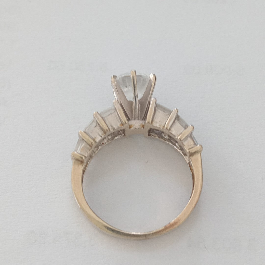 ANILLO ORO BLANCO 10 K 4,40 GRMS (SEMINUEVO)