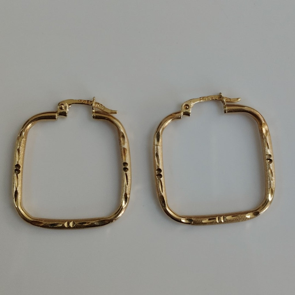 ARRACADAS PAR ORO 14 K 2.5 GRMS (SEMINUEVO)