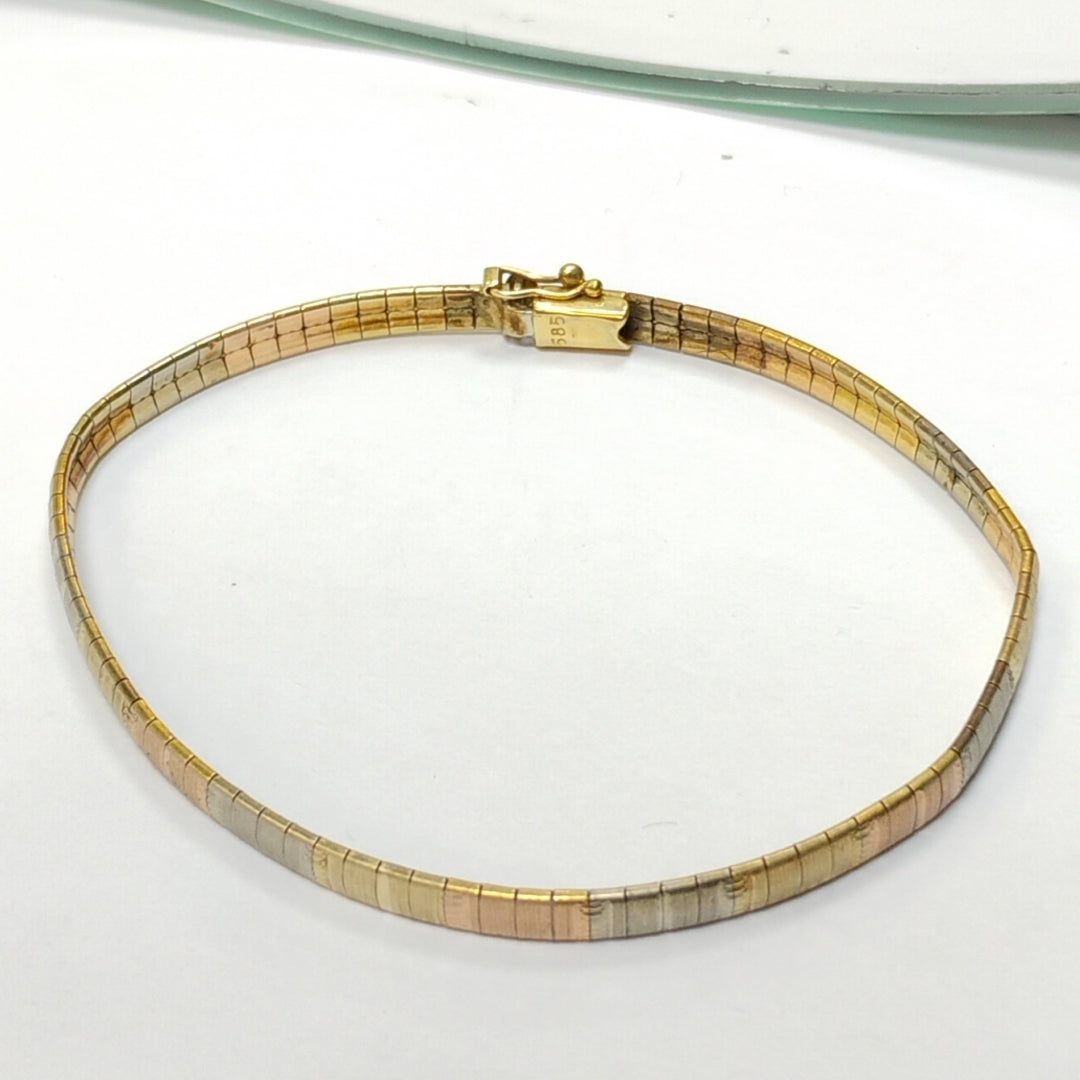PULSERA ORO,ORO COMBINADO 14 K 9,10 GRMS (SEMINUEVO)
