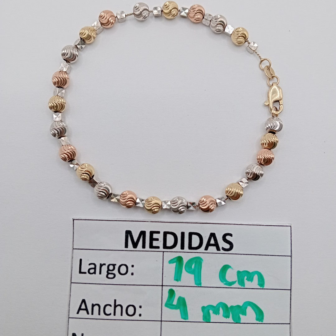 PULSERA ORO COMBINADO 10 K 5.1 GRMS (SEMINUEVO)