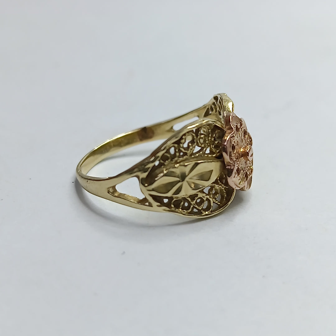 ANILLITO ORO,ORO COMBINADO 14 K 2,20 GRMS (SEMINUEVO)