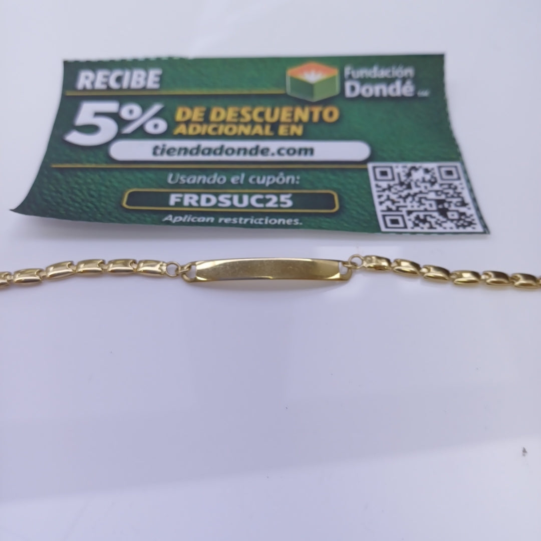 ESCLAVA ORO 14 K 3.8 GRMS (SEMINUEVO)